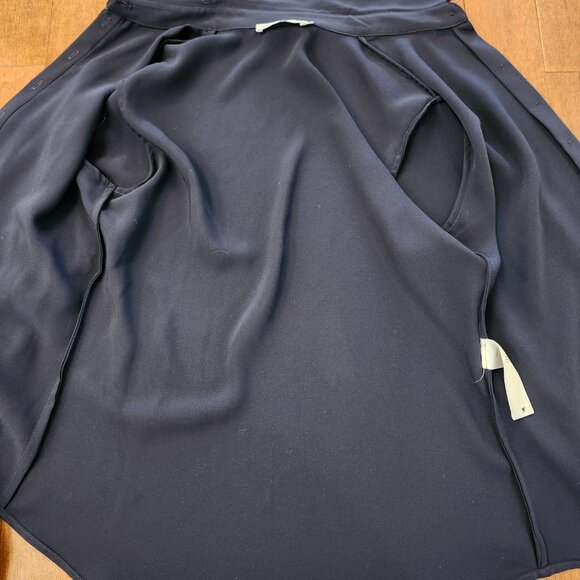 Anne Fontaine women's navy blue long sleeve button up blouse in size 40 - Picture 4 of 11